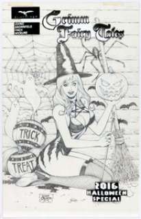 Noah Salonga Grimm Fairy Tales Halloween Special #8 Cover Original Art (Zenescope Entertainment, 2016)....