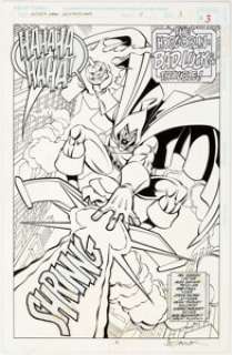 Alex Saviuk and Rob Stull Spider-Man Adventures #11 Splash Page 3 Original Art (Marvel, 1995)....