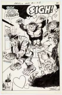Bob Oksner and Henry Scarpelli Angel and the Ape #1 Splash Page 24 Original Art (DC, 1968). ...