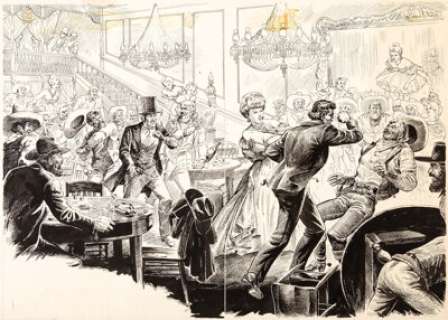 Robert Fuqua Mammoth Western Magazine #1 Original Art (Ziff-Davis Publ., 1945).... | Heritage