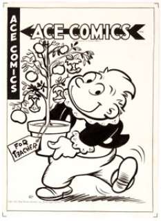 Joe Musial Ace Comics #127 Cover and Unpublished Katzenjammer Kids #4 Cover Katzenjammer Kids Original... (Total: 2 Original Art)