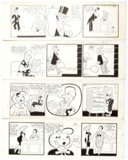 Pete Hansen Lolly Daily Comic Strip Original Art Group of 14 (Chicago Tribune, 1958). ... (Total: 14 Original Art)