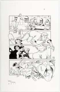 Derec Donovan - Wonder Woman and Superman Tryout Pages Original Art Group of 2 (c. 2011).... (Total: 2 Original Art)