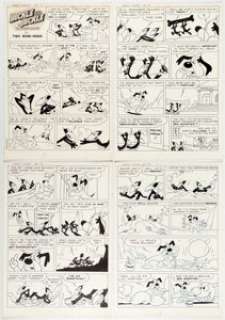 Terrytoons Artist Heckle and Jeckle Comics #6 Complete Issue Original Art Group of 30 (St. John Comics, 1951).... (Total: 30 Original Art) | Heritage