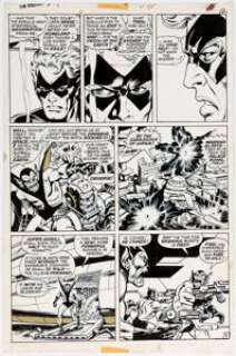 John Buscema and Tom Palmer Avengers #94 Story Page 9 Captain Marvel (Mar-Vell) Original Art (Marvel, 1971).... | Heritage