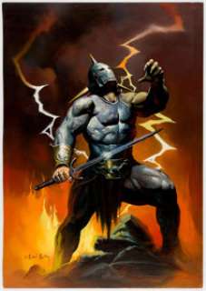 Ken Kelly - Helmed Warrior Painting Original Art (undated).... | Heritage