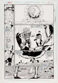  - Jim Calafiore and Peter Palmiotti Aquaman #40 Page 21 Original Art (DC, 1998)....