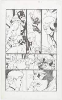 Kevin Maguire Batman Confidential #20 Story Page 16 Original Art (DC, 2008). Batgirl makes short work of a Russian - | Heritage