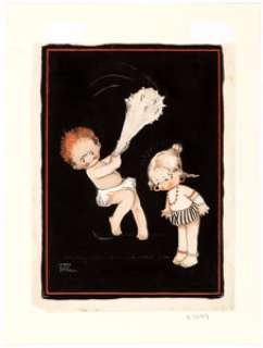 Mable Lucie Attwell - Postcard Illustration Original Art and Book (Valentine of Dundee, 1919).... (Total: 2 Illustration Art) | Heritage