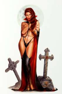 Patrick Meadows "The Vamp" Pin-Up Painting Original Art (Dreamweaver Studios, 2003).... | Heritage