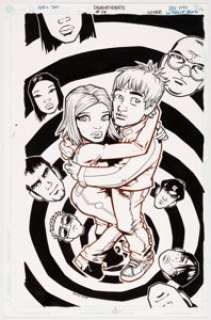  - Philip Bond Deadenders #14 Cover Original Art (DC/Vertigo Comics, 2001)....