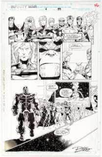 Ron Lim and Al Milgrom Infinity War #4 Page 39 Original Art(Marvel Comics, 1992).... | Heritage