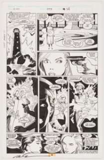  - Marc Silvestri and Steve Leialoha X-Men #253 Page 24 Original Art Excalibur (Marvel Comics, 1989)....