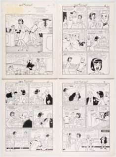 Dan DeCarlo and Jon D’Agostino (attributed) Archie’s Girls Betty and Veronica #117 Complete 6-Page Story "Pearl Di... (Total: 6 Original Art) | Heritage