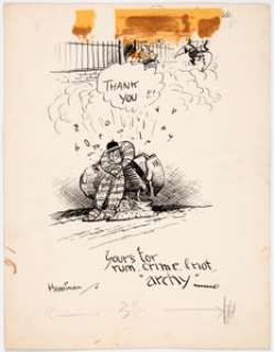 George Herriman archy’s life of mehitabel Illustration Original Art (Doubleday Doran, 1933).... | Heritage