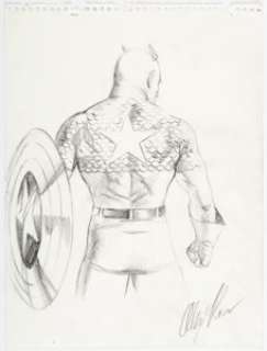 Alex Ross - Captain America Speciality Illustration Original Art (undated). ... | Heritage