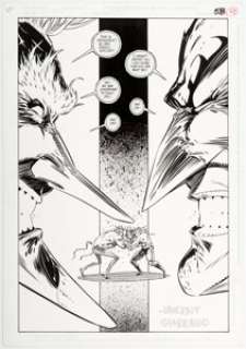  - Vincent Giarrano Batman Annual #16 "Eclipso: the Darkness Within" Story Page 58 Original Art (DC Comics, 1996). ...