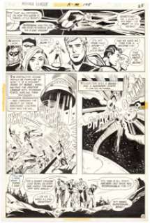 Dick Dillin and Dick Giordano Justice League #105 Story Page 22 Original Art (DC, 1973).... | Heritage