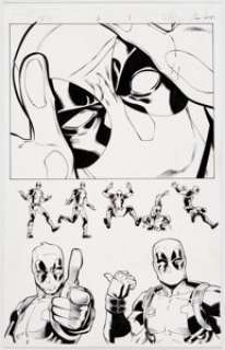  - Reilly Brown and Jeremy Freeman Cable and Deadpool:Split Second #6 Original Art (Marvel/Infinite Comics, 2016). ...