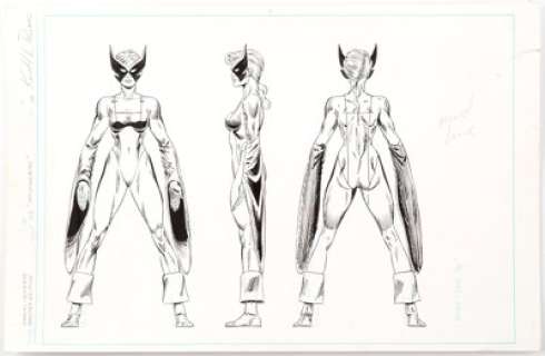 Keith Pollard and Joe Rubinstein Official Handbook of the Marvel Universe Master Edition #23 "Mockingbird" Illustr...