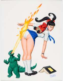 Steve Fastner and Rich Larson "There Goes Tokyo" Painting Original Art (c. 2000).... | Heritage