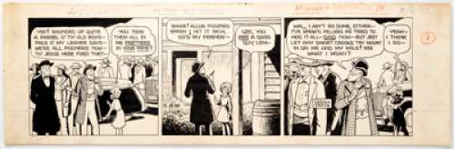 Harold Gray Little Orphan Annie Daily Comic Strip Original Comic Art dated 9-18-50 (News Syndicate Co., Inc., 1950... | Heritage