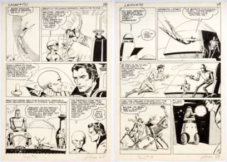 John Giunta Laugh Comics #131 Partial "Jaguar" Story Original Art Group of 2 (Archie Comics, 1962). ...