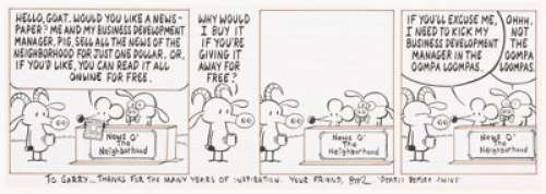 Stephan Pastis Pearls Before Swine Daily Comic Strip Original Art (Universal Uclick, undated).... | Heritage