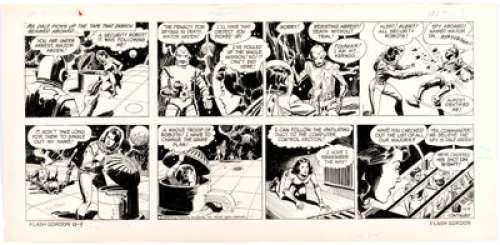 Dan Barry and Bob Fujitani Flash Gordon Sunday Comic Strip Original Art dated 12-9-79 (King Features Syndicate, - | Heritage