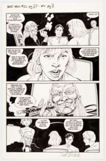 John Byrne Next Men #22 Story Page 27 Original Art (Dark Horse, 1994) Cornelius Van Damme unveils his plan to -