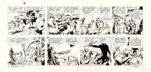 Dan Barry and Bob Fujitani Flash Gordon Sunday Comic Strip Original Art dated 12-31-78 (King Features Syndicate, -