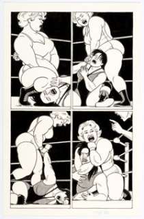 Jaime Hernandez The Complete Love and Rockets #16 Whoa, Nellie! Story Page 42 Original Art (Fantagraphics, 2000). - | Heritage