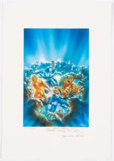 Luis Royo - Fantastic Four Painting Original Art (c. 1990-2000s). Titled "Los Cuatro Fantasticos - Cuenta - | Heritage