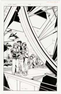 Javier Saltares Keith Aiken and Ghost Rider #-1 Story Page 2 Original Art (Marvel, 1997). Marvel‘s Flashback event -