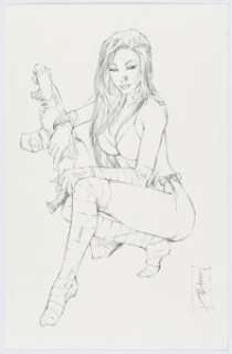 Shelby Robertson- Candace Kita Back Cover Illustration Original Art (2004).... (Total: 3 Items)