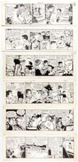 Irwin Hasen - Dondi Daily Comic Strip Original Art Group of 11 (Chicago Tribune, 1956-58).
