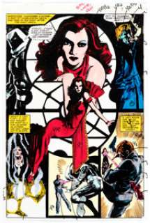 Christie Scheele - Moon Knight #24 Story Page 9 Color Guide (Marvel, 1982).