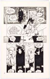 Drew Hayes - Poison Elves Story Page 10 Original Art (SIRIUS Ent., c. 2000).