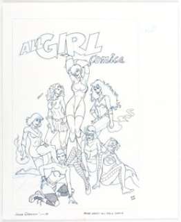 Jimmie Robinson - Bomb Queen: All Girl Comics #1 Cover Original Art (Image, 2009)....
