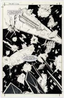 Steve Crespo, Chip Wallace, And Gary Martin | Star Wars: X-Wing Rogue Squadron #25 Splash Page 34 Original Art (Dark Horse, 1997). | Heritage