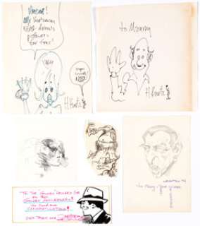 Harvey Kurtzman, Bernie Wrightson, Jeffrey Jones, and Others Sketch Original Art Group of 12 (various dates). - | Heritage