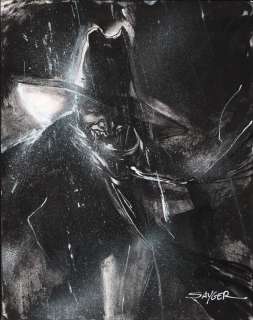 Stuart Sayger - The Shadow Ink & Airbrush Commission - Signed