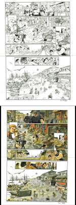 Planche originale 8 de Laowaï Tome 2, La Bataille de Dagu, par Xavier Besse