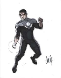 Cully Hamner | John Stewart Green Lantern Copic Color Commission - Signed | Anthony’s Comic Book Art