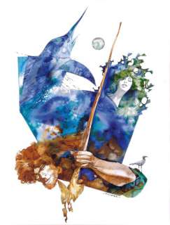 Toppi, Sergio | Fauconnier en porte enseigne. illustration réalisée pour | Coutau Bégarie