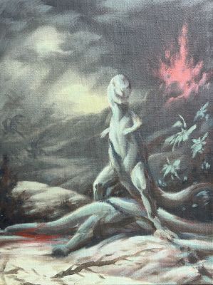 Roy Krenkel (American, 1918-1983) | Dinosaur | Shasta/Phoenix