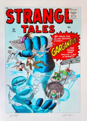 Dick Ayers | DICK AYERS STRANGE TALES #80 COVER RECREATION | Tri-State Original Art
