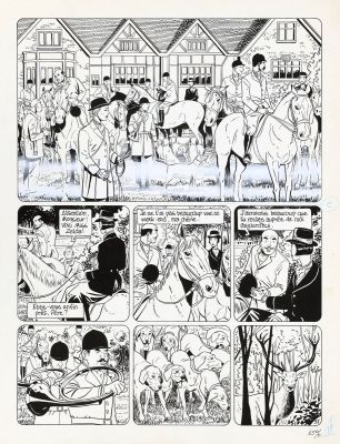 Berthet | Lot 470 - Le Privé d’Hollywood, planche n°17 à l’encre… | AZ auction