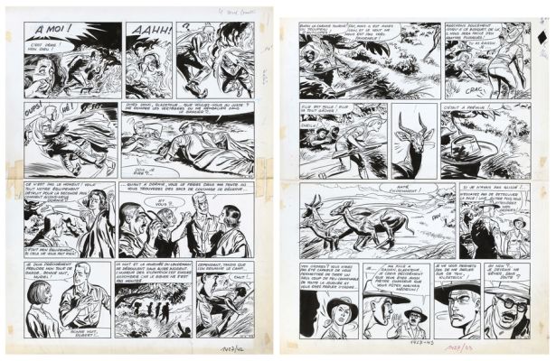 Herbert | Docteur Gladstone, planche n°19 et 20 à l’encre… | AZ auction