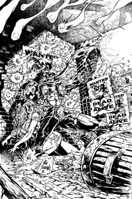 Mike Deodato, Tim Tyler - Stain #2 Cover (Superb Detail!) 1998